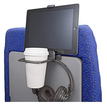 The Airhook is a stable drink holder and a secure mount for an electronics device