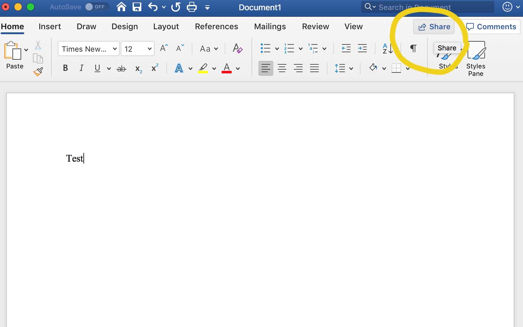 Invite others to work on your document, by clicking Share in the top-right corner of your doc.